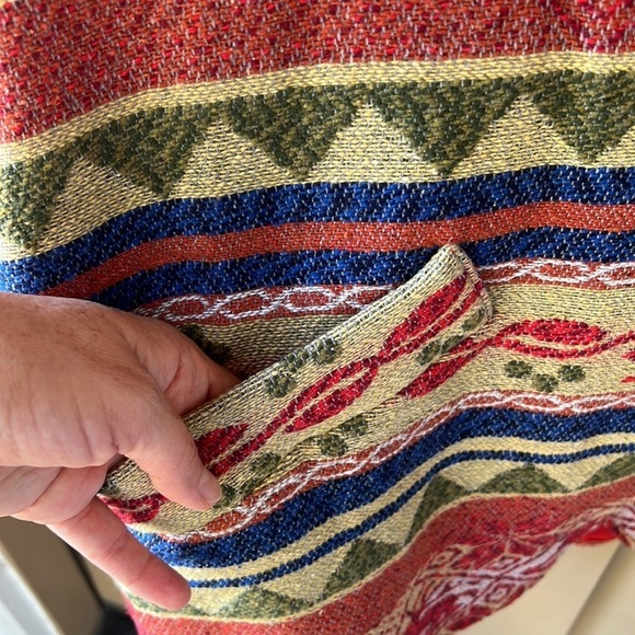 Season Collections Canada Wool Blend Oversized Blazer Jacket. Brocade. Holiday M - Picture 4 of 7